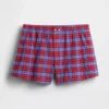 Shorts à carreaux en seersucker 4"