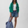 Shorts coupé ultra-doux à taille mi-haute et coupe décontractée, 4"
