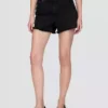 Shorts coupé ultra-doux à taille mi-haute et coupe décontractée, 4"