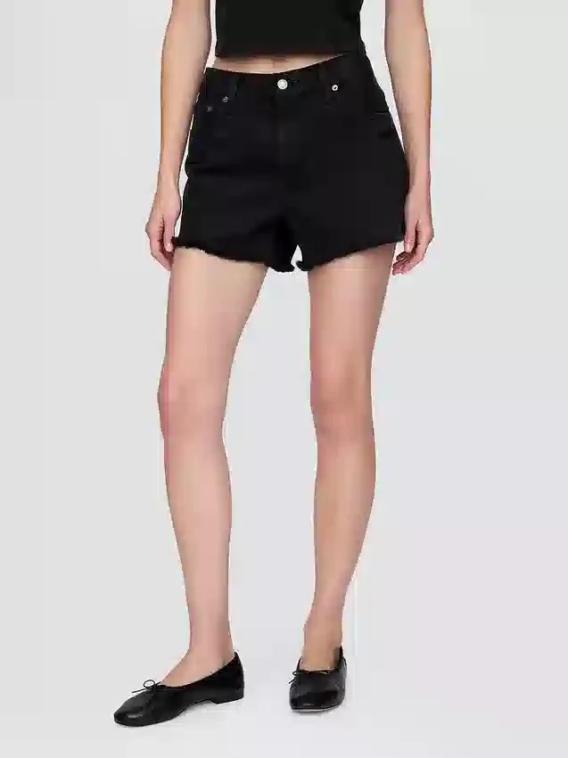 Shorts coupé ultra-doux à taille mi-haute et coupe décontractée, 4"