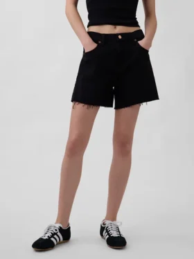 Shorts coupé ultra-doux à taille mi-haute et coupe décontractée, 4″