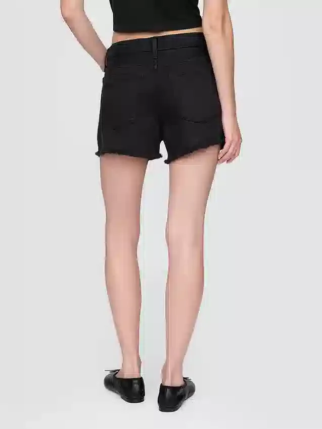 Shorts coupé ultra-doux à taille mi-haute et coupe décontractée, 4"