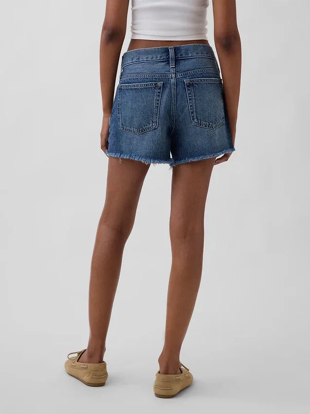 Shorts coupé ultra-doux à taille mi-haute et coupe décontractée, 4"