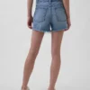 Shorts coupé ultra-doux à taille mi-haute et coupe décontractée, 4"