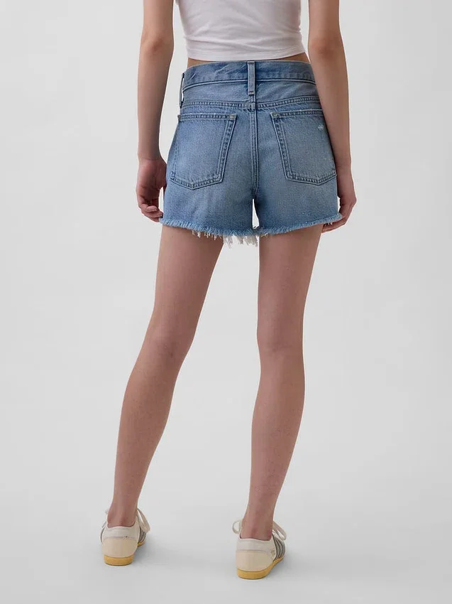 Shorts coupé ultra-doux à taille mi-haute et coupe décontractée, 4"