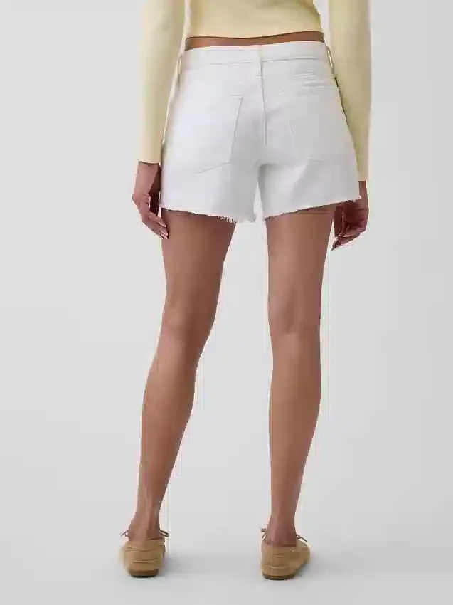 Shorts coupé ultra-doux à taille mi-haute et coupe décontractée, 4"