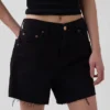 Shorts coupé ultra-doux à taille mi-haute et coupe décontractée, 4"