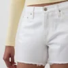 Shorts coupé ultra-doux à taille mi-haute et coupe décontractée, 4"