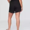 Shorts coupé ultra-doux à taille mi-haute et coupe décontractée, 4"