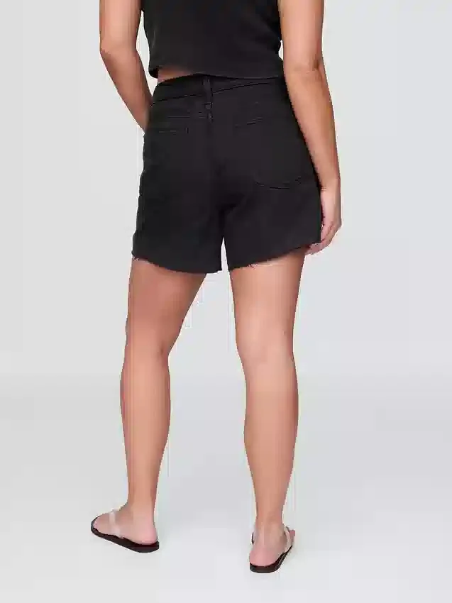 Shorts coupé ultra-doux à taille mi-haute et coupe décontractée, 4"