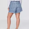 Shorts coupé ultra-doux à taille mi-haute et coupe décontractée, 4"