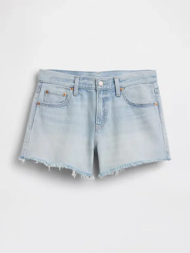 Shorts coupé ultra-doux à taille mi-haute et coupe décontractée, 4"