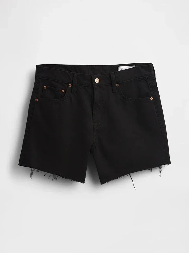 Shorts coupé ultra-doux à taille mi-haute et coupe décontractée, 4"