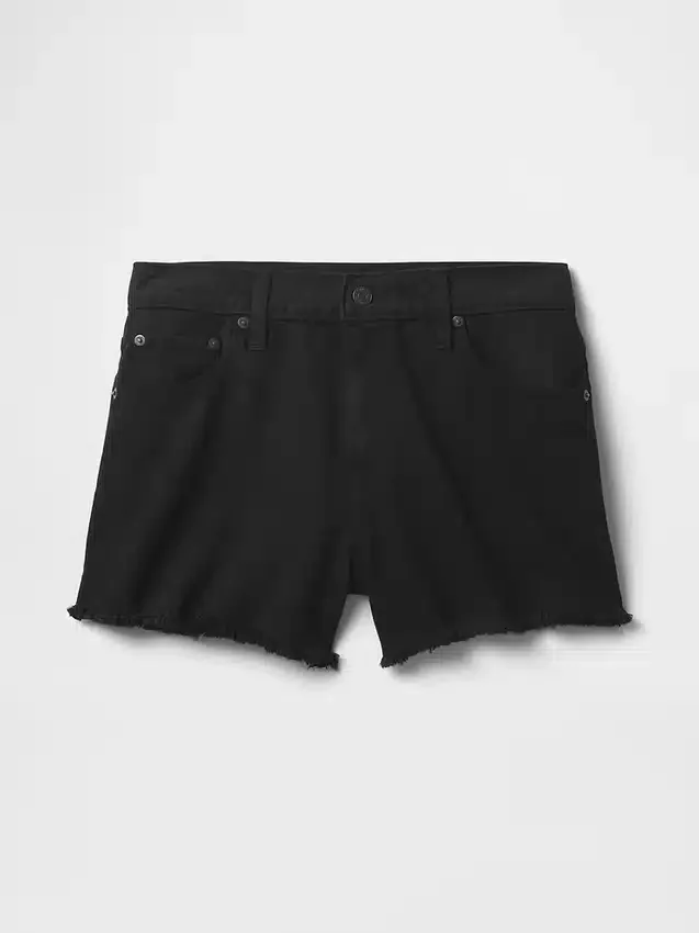 Shorts coupé ultra-doux à taille mi-haute et coupe décontractée, 4"