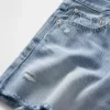 Shorts coupé ultra-doux à taille mi-haute et coupe décontractée, 4"