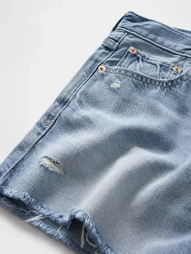 Shorts coupé ultra-doux à taille mi-haute et coupe décontractée, 4"