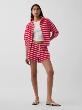 Shorts décontracté en tissu éponge de 3,5"