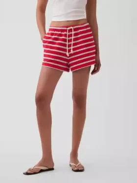 Shorts décontracté en tissu éponge de 3,5″