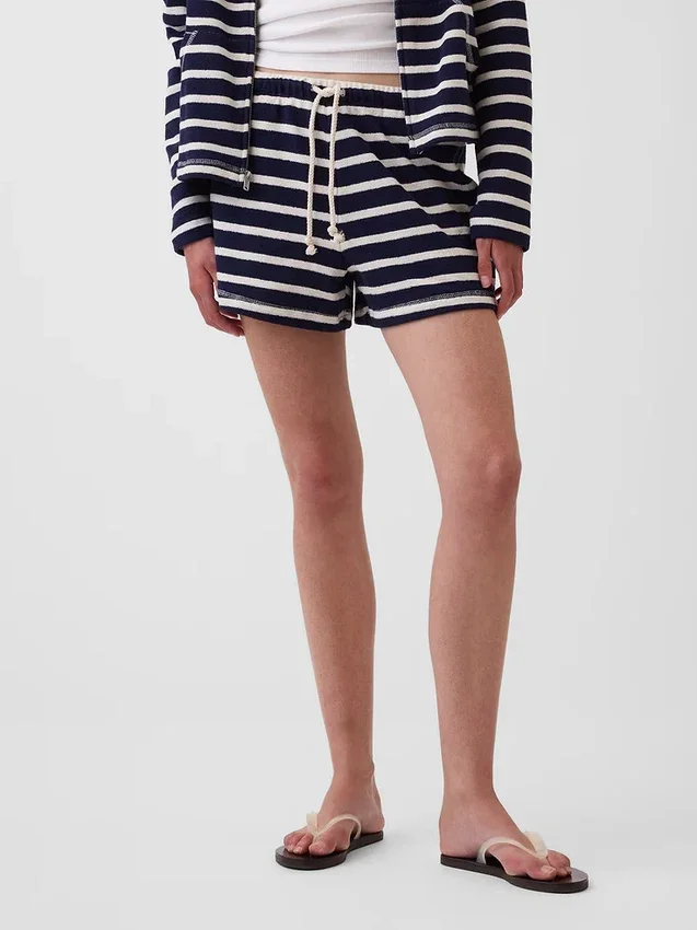 Shorts décontracté en tissu éponge de 3,5"
