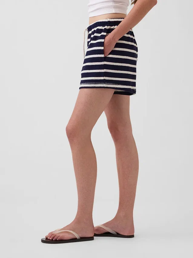 Shorts décontracté en tissu éponge de 3,5"