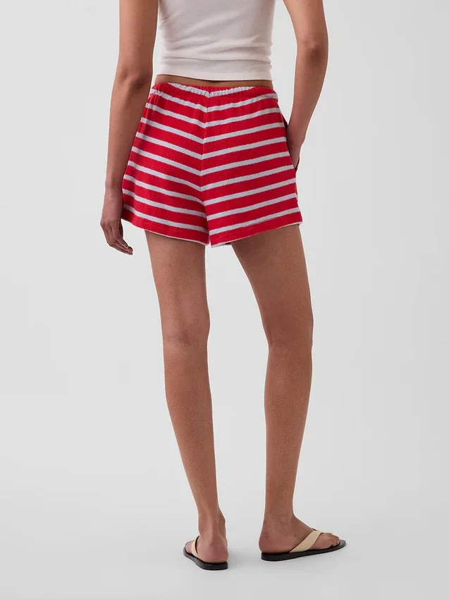Shorts décontracté en tissu éponge de 3,5"
