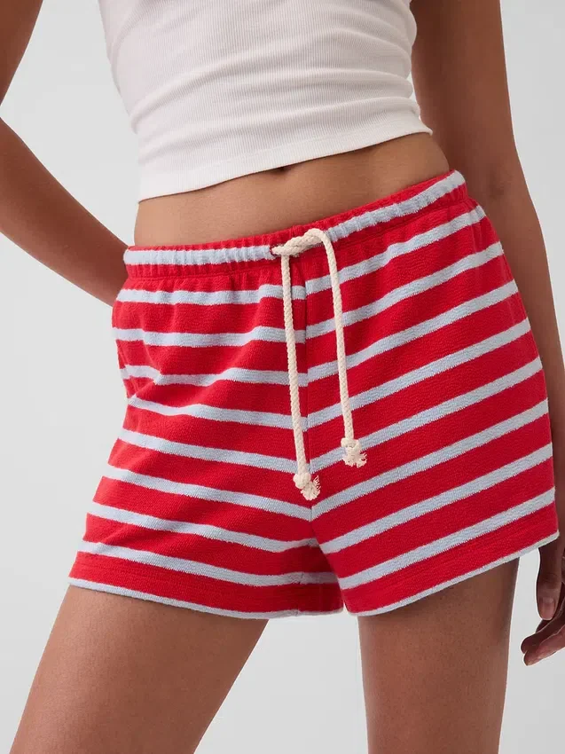 Shorts décontracté en tissu éponge de 3,5"