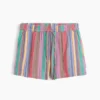 Shorts décontractés en gaze de coton à taille mi-haute de 4"