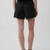 Shorts décontractés en gaze de coton à taille mi-haute de 4"