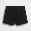 Shorts décontractés en gaze de coton à taille mi-haute de 4"