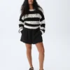 Shorts décontractés en gaze de coton à taille mi-haute de 4"