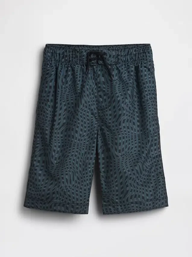 Shorts de bain recyclé pour enfants, 8"
