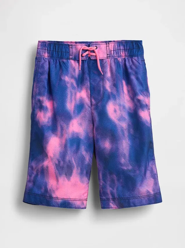 Shorts de bain recyclé pour enfants, 8"