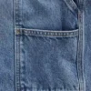 Shorts de charpentier en denim ample, 10,5"