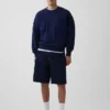 Shorts de charpentier en denim ample, 10,5"