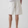 Shorts de charpentier en denim ample, 9"