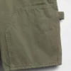 Shorts de charpentier en denim ample, 9"