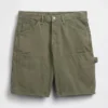 Shorts de charpentier en denim ample, 9"