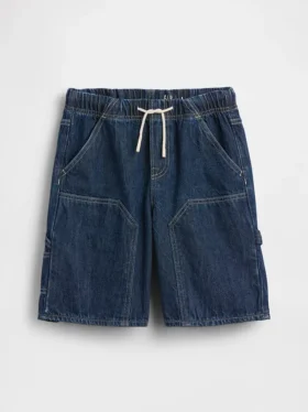 Shorts de charpentier en denim ample et décontracté pour enfants, style années 90