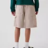 Shorts de charpentier en denim ample et décontracté pour enfants, style années 90