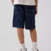 Shorts de charpentier en denim ample et décontracté pour enfants, style années 90