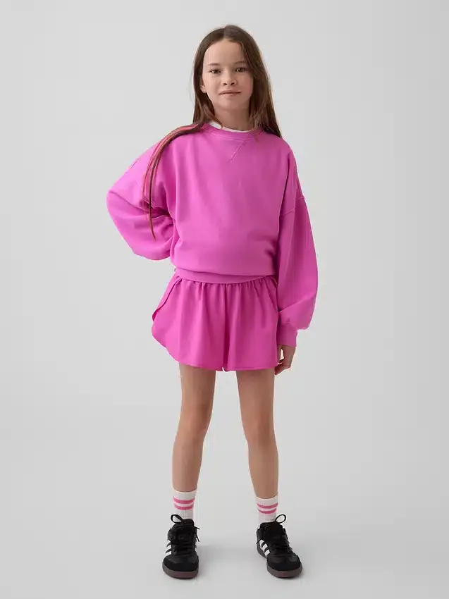Shorts de course à ourlet papillon à séchage rapide pour enfants