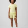 Shorts de course à ourlet papillon à séchage rapide pour enfants