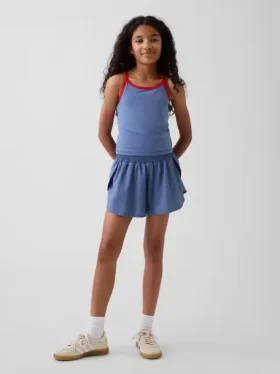 Shorts de course à ourlet papillon à séchage rapide pour enfants