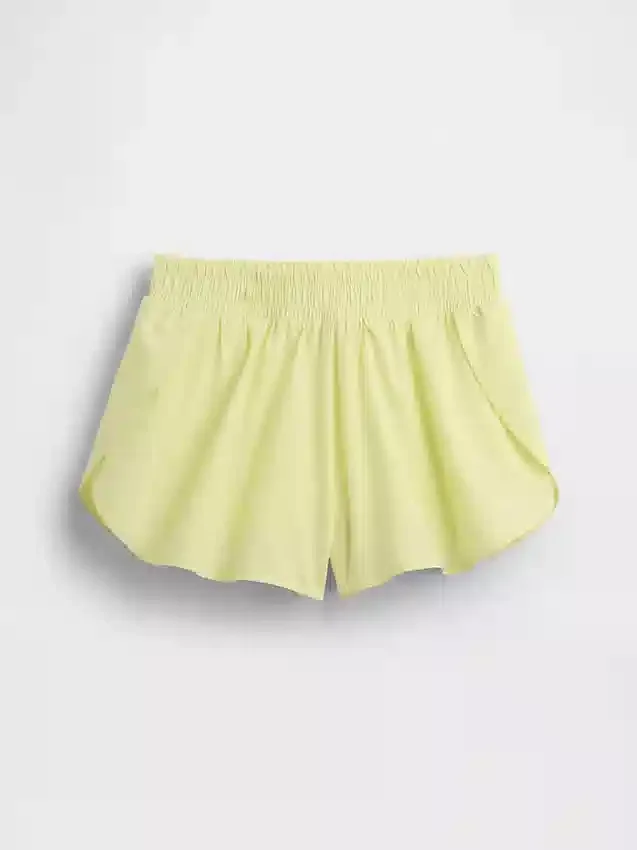 Shorts de course à ourlet papillon à séchage rapide pour enfants