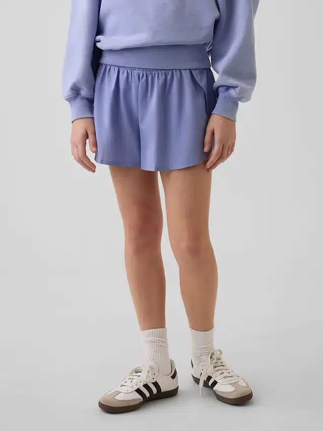 Shorts de course à ourlet papillon à séchage rapide pour enfants