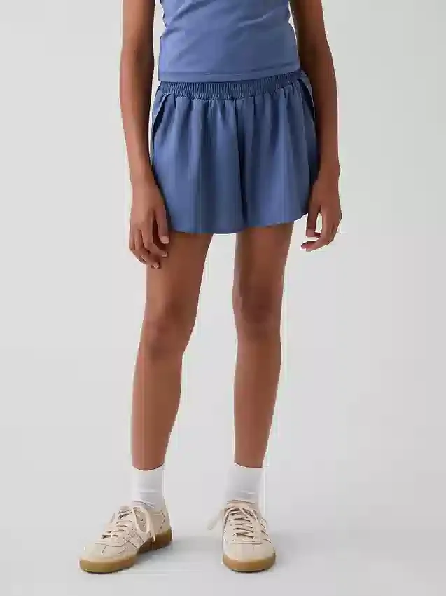 Shorts de course à ourlet papillon à séchage rapide pour enfants