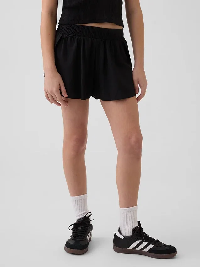 Shorts de course à ourlet papillon à séchage rapide pour enfants