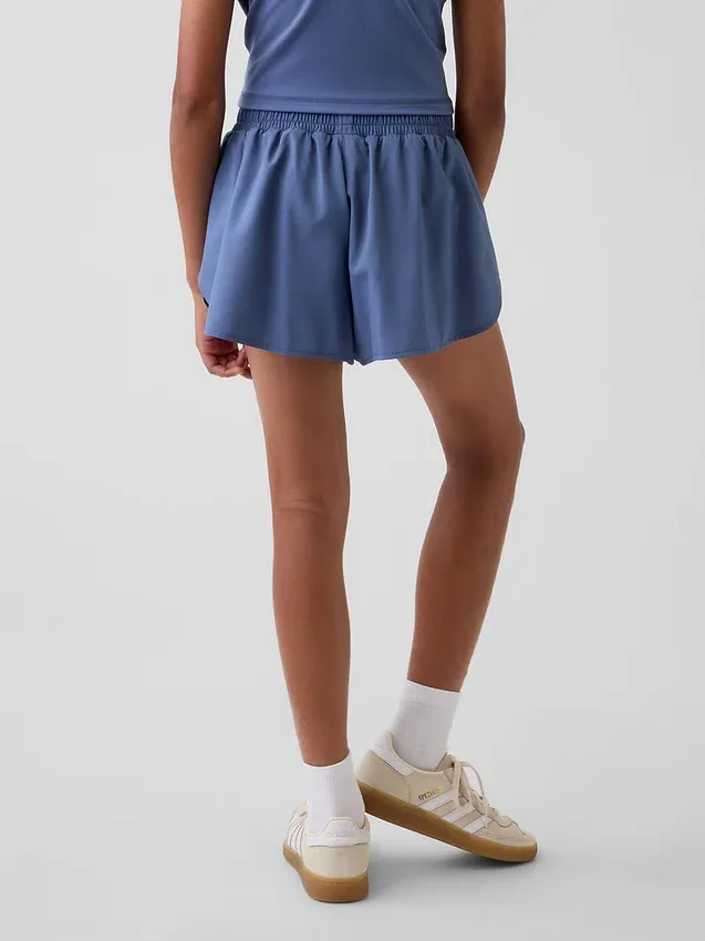 Shorts de course à ourlet papillon à séchage rapide pour enfants