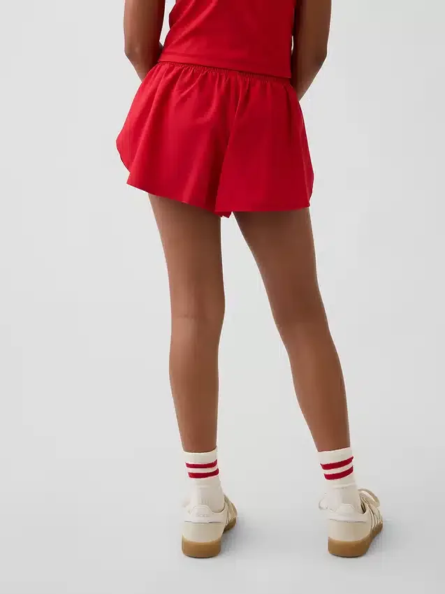 Shorts de course à ourlet papillon à séchage rapide pour enfants