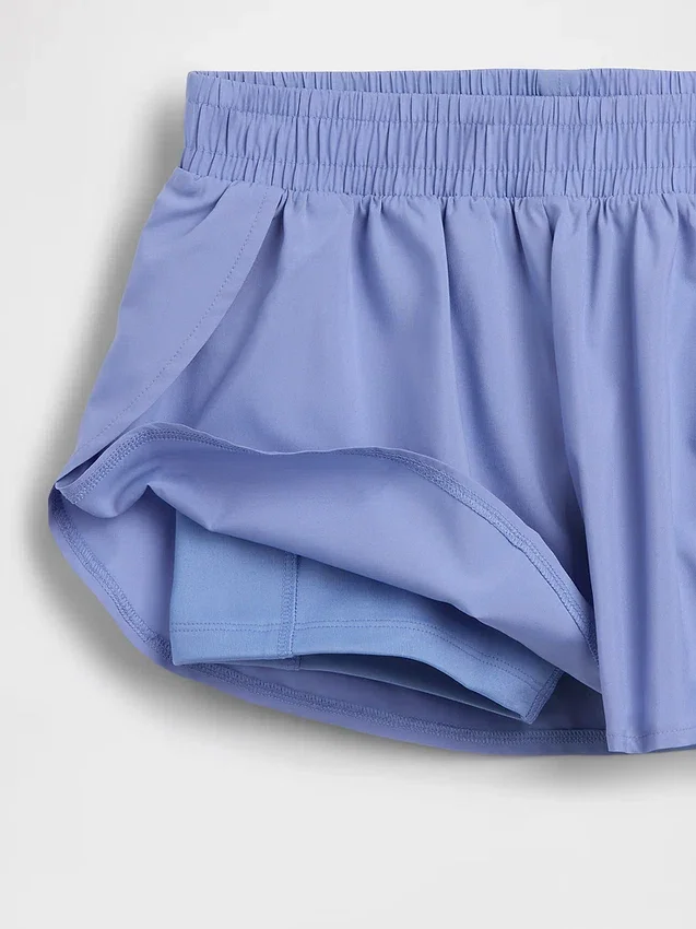 Shorts de course à ourlet papillon à séchage rapide pour enfants